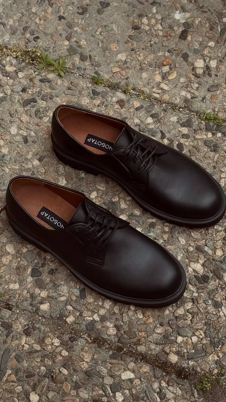 Leather Men's Shoes Casual Black Shoes For Everyday